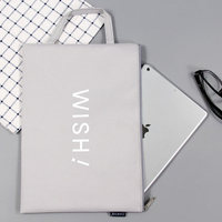 Sac de rangement étudiant en toile imperméable avec fermeture éclair, style coréen personnalisé, imprimés animaux mignons, décontracté