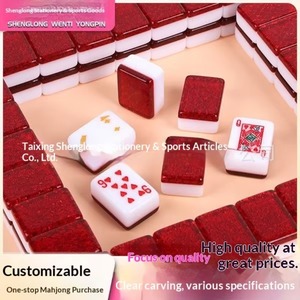 Poker Mahjong, Marca de Moda, Malasia, Singapur, Rummy, 2 Colores, 4 Colores, Estilo Mahjong, Cartas de Juego Personalizables, 54 Cartas, 128 Cartas - Product Image 4