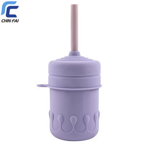 Tasse d'apprentissage 100 % silicone pour bébé avec motif de dessin animé, tasse à paille anti-fuite pour 6 mois et plus, sans BPA, pour les repas des enfants - Product Image 2