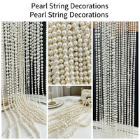 Accessoires de décoration de mariage DIY : Chaîne de perles, rideau d'allée, accessoires élégants pour cérémonie de mariage, célébration de mariage