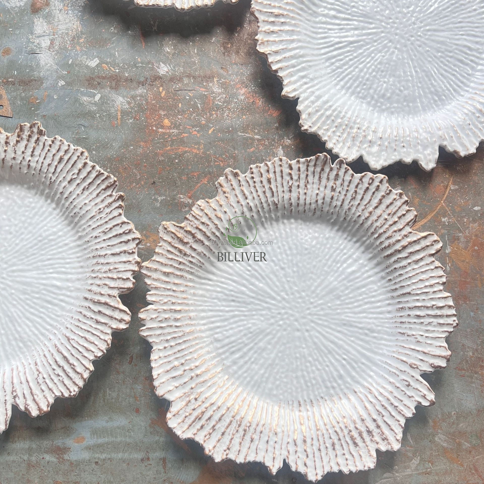 Frontière en or blanc