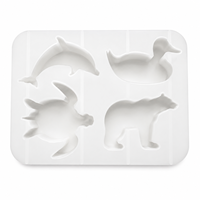Moule universel en silicone animal 1 pièce pour gâteau, bougie, savon fait main, gypse, aromathérapie, réutilisable et écologique