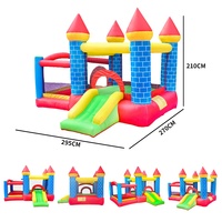 Rumah Loncat Tiup Mini Pelangi untuk Anak-Anak Grosir