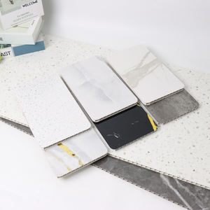 <span class=keywords><strong>Dalle</strong></span> d'or blanc Comptoir en bambou brillant Carreaux <span class=keywords><strong>de</strong></span> marbre <span class=keywords><strong>de</strong></span> grande taille Finition douce Panneau mural <span class=keywords><strong>de</strong></span> douche étanche pour hôtel - Product Image 5