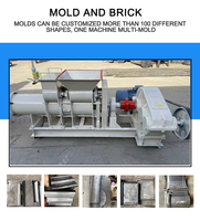 Machine automatique de fabrication de briques d'argile extrudeuse sous vide pour la production de terre creuse solide