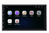 Radio Mobil GPS Android 7 inci Double Din Stereo Mobil Layar Sentuh Penuh Pemutar MP5 Dengan Wifi BT Mirror Link
