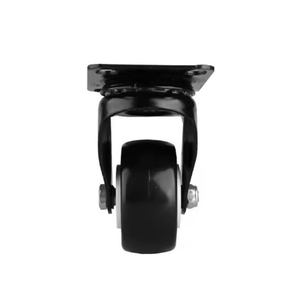 Roulettes industrielles pivotantes à 360° en PVC gris haute élasticité, style moderne, moyenne charge, silencieuses, avec roues durables en acier perforé - Product Image 3