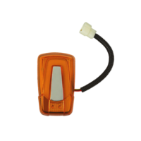Feu de position latéral ovale à LED E-Mark 10-30V avec lentille réflectrice pour bus, camion et remorque