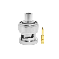Connecteur coaxial RF mâle BNC 50 ohms à sertir et à souder pour câble semi-rigide RG141 RG402, câble RG402 141 pouces – Fourniture directe usine