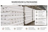 Rouleau de tissu blanc 100 % coton tissé respirant pour draps d'hôtel, idéal pour les fabricants de literie en gros