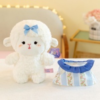 Peluche Mouton Nuage Mignon Brodé pour Filles, Compagnon de Lit, Cadeau d'Anniversaire