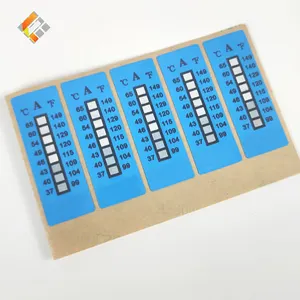 Etichette che cambiano colore indicatori etichetta adesivi indicanti reversibili adesivo indicatore di temperatura reversibile