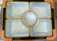 Lampe de travail LED 5000K lumière du jour IP65 étanche corps en plastique sur pied alimentée par énergie solaire commande tactile garantie 2 ans jardin 4 lampes