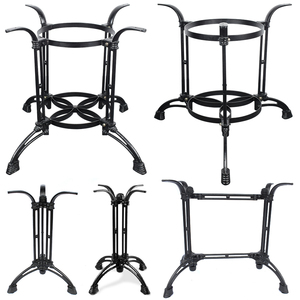 Base de mesa de comedor con garra de <span class=keywords><strong>herradura</strong></span> pesada y duradera Patas de muebles de hierro fundido de metal comercial de alta calidad Patas de mesa de comedor. - Product Image 4