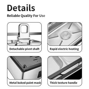 8L 전기 난방 수프 스토브 스테인레스 스틸 및 구리 뷔페 음식을 제공하는 셀프 서비스 수프 워머 접시 - Product Image 5