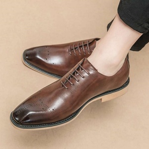 Nuevos Zapatos de Negocios Británicos 2026 para Hombre, Punta Cuadrada, Impermeables, Transpirables, Modernos, Casuales de Otoño, Hechos a Mano - Product Image 4