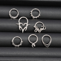 Anneau de nez plaqué or titane 16G, bijou de piercing hypoallergénique, étanche, pour femmes et hommes, à porter au quotidien et en soirée