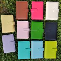 Carnet personnalisé A6 en cuir PU, classeur de budget, système de planification budgétaire avec enveloppes à fermeture éclair pour la gestion du budget