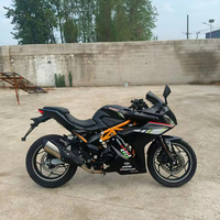 Réplique de moto Ducati d'occasion, modèle Jiaolong 400, 400-600cc, à essence, moto de course de rue, vitesse maximale >80 km/h