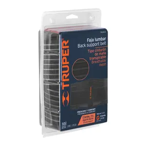 Cinturón de Soporte Lumbar Transpirable Tipo Malla BOX 2, Talla G, TRUPER - Product Image 2