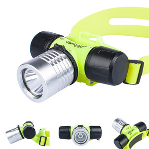 <span class=keywords><strong>ไฟฉาย</strong></span>ดำน้ำแบบคาดศีรษะ LED กำลังสูง 3W กันน้ำ พร้อมสายรัดซิลิโคน - Product Image 3
