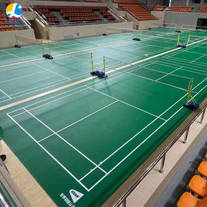 Cancha deportiva de Interior de fabricante profesional para suelo de tenis de mesa bádminton Bask Instalación rápida césped <span class=keywords><strong>artificial</strong></span> - Product Image 2