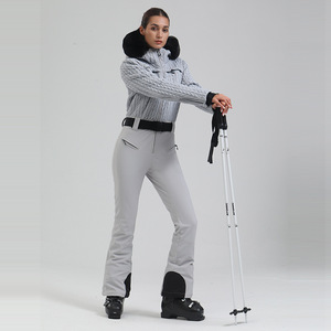 Traje de Esquí y Snowboard Profesional para Mujer, Nuevo Estilo, Impermeable, Transpirable, Cálido, Resistente al Viento, Conjunto de Una Pieza para Adultos, Pantalones 100% Poliéster - Product Image 4