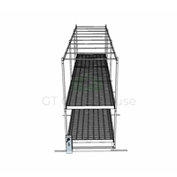 GT 4x8 pieds, supports de culture verticaux coulissants à Double étage pour l'agriculture en intérieur, plateaux de plantation à flux et Ebb