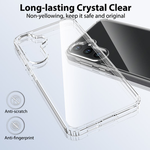 Étui de téléphone portable transparent anti-jaunissement personnalisé de 1,5 mm en TPU anti-rayures pour <span class=keywords><strong>Samsung</strong></span> A55 5G, <span class=keywords><strong>coque</strong></span> de téléphone transparente - Product Image 4
