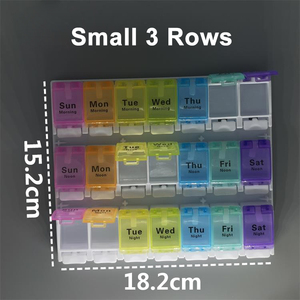 Nhỏ 7 ngày & 4 lần <span class=keywords><strong>Pill</strong></span> Organizer nhựa <span class=keywords><strong>Pill</strong></span> Box cho an toàn <span class=keywords><strong>Pill</strong></span> lưu trữ trên đường đi 4 trường hợp nhựa Fancy y học trường hợp - Product Image 2