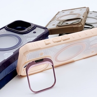 Vente chaude Transparent Armure Magnétique Caché Support pour iPhone 16 Pro Coque Vrunk Durable Robuste Protection Mobile Téléphone Cas