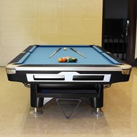 Table de billard professionnelle 8 et 9 boules, fabrication chinoise 2026, avec plateau en ardoise, pour salle de billard, à vendre
