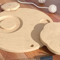 Griffoir pour chat résistant à l'usure, irrésistible, en panneau de particules, avec coussin à griffer, jouet pour chat, divertissement autonome, anti-ennui