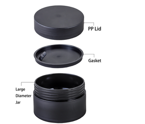 5/10/15/20/30/50g Empty Face Cream Matt Plastic PP Jars Silk Screen Printed - Product Image 1