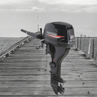 20HP 4 temps 323cc moteur hors-bord refroidi par air CDI allumage pour dériveur bateau de pêche ponton Yacht léger Durable