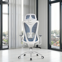 Chaise de bureau ergonomique siège coulissant chaises d'ordinateur meubles usine fournisseur en gros dossier haut pleine maille aluminium moderne