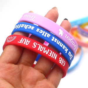 Di alta qualità prezzo all'ingrosso stampato Logo personalizzato 12 Devon ispiratore braccialetti in gomma per eventi di incoraggiamento regali - Product Image 2