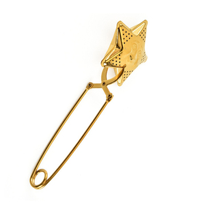 Infuseur à <span class=keywords><strong>thé</strong></span> en forme d'étoile WELAND en acier inoxydable argenté, doré, or rose, arc-en-ciel avec poignée à clip et cuillère pour <span class=keywords><strong>thé</strong></span> en feuilles - Product Image 6