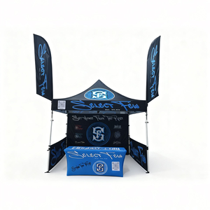 Tenda a Baldacchino Pieghevole per Esterni con Telaio in Lega di Alluminio Impermeabile e Stampa Personalizzata, 10x10ft 10x15ft 10x20ft, per Fiere - Product Image 4