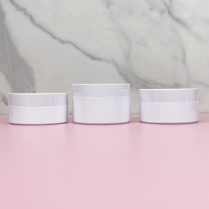 Hot 50ml 100ml 120ml 150ml 200ml 250ml 300g 4oz 8oz Clear <b>Plastic</b> PET Container Food <b>Jar</b> with Custom White <b>Plastic</b> Lid Metal Lid - Product Image 6