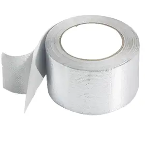 Jumbo Roll Aluminum Extra Adhesive Waterproof Tape Al Foil Tape Acrylic Adhesive Reinforce Aluminum Foil Tape