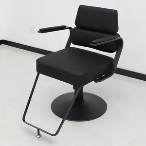 Bojue Senior luxury Leather barber chair hair salon special lift chair can be put down hair salon net red bench cutting chair