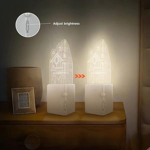 Luz Nocturna LED con Sensor de Movimiento para Niños, Recargable por USB, Brillo Ajustable, Diseño de Castillo - Product Image 5