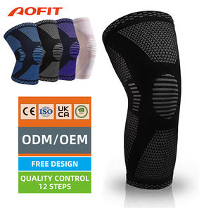 Genouillère de compression élastique antidérapante en tricot 3D personnalisée pour le sport, le basketball, pour hommes et femmes - Product Image 1