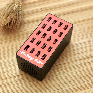 Soporte de estación de carga USB de escritorio de 20 puertos con cargador de carga rápida de 80W 16A QC2.0 para teléfono/6/6s/<span class=keywords><strong>7</strong></span> <span class=keywords><strong>Plus</strong></span> y adaptador de teléfono iPad - Product Image 3