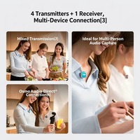 2026 untuk Mic Mini 2S Mikrofon Nirkabel Transmitter Float Perekaman Internal AI Pengurangan Kebisingan Mini Lapel Mic untuk Smartphone