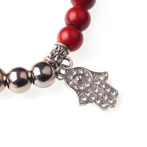 प्राकृतिक रत्न <span class=keywords><strong>Hamsa</strong></span> हाथ मनके खिंचाव कंगन नजर आकर्षण लटकन 8mm पत्थर संरक्षण हीलिंग क्रिस्टल खिंचाव के मनके - Product Image 6