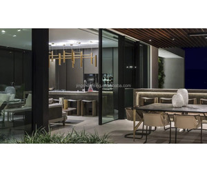 Đèn chùm pha lê kim loại mạ vàng kiểu dáng hiện đại sang trọng năm <span class=keywords><strong>2025</strong></span> cho phòng khách và phòng ăn - Product Image 6