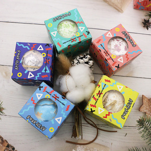 บาธบอมบ์ขนาดใหญ่แบบทำเอง ผสมดอกไม้แห้งธรรมชาติ พร้อมฟิซเซอร์ออร์แกนิกสุดหรู ของขวัญสุดพิเศษสำหรับวันเกิด คริสต์มาส อีสเตอร์ หรือเพื่อการดูแลตัวเอง - Product Image 6