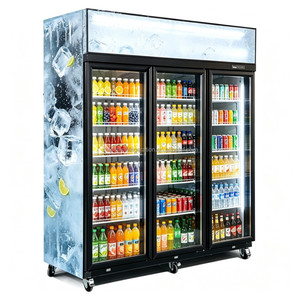Vitrine Réfrigérée Commerciale à Compresseur Supérieur avec Porte Vitrée, Armoire Réfrigérée à Air pour la Conservation des Aliments Frais - Product Image 2